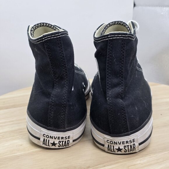Converse All Star Hi Black Mens 8 Womens 10 High Top Sneakers Shoes M9160C - Picture 6 of 9